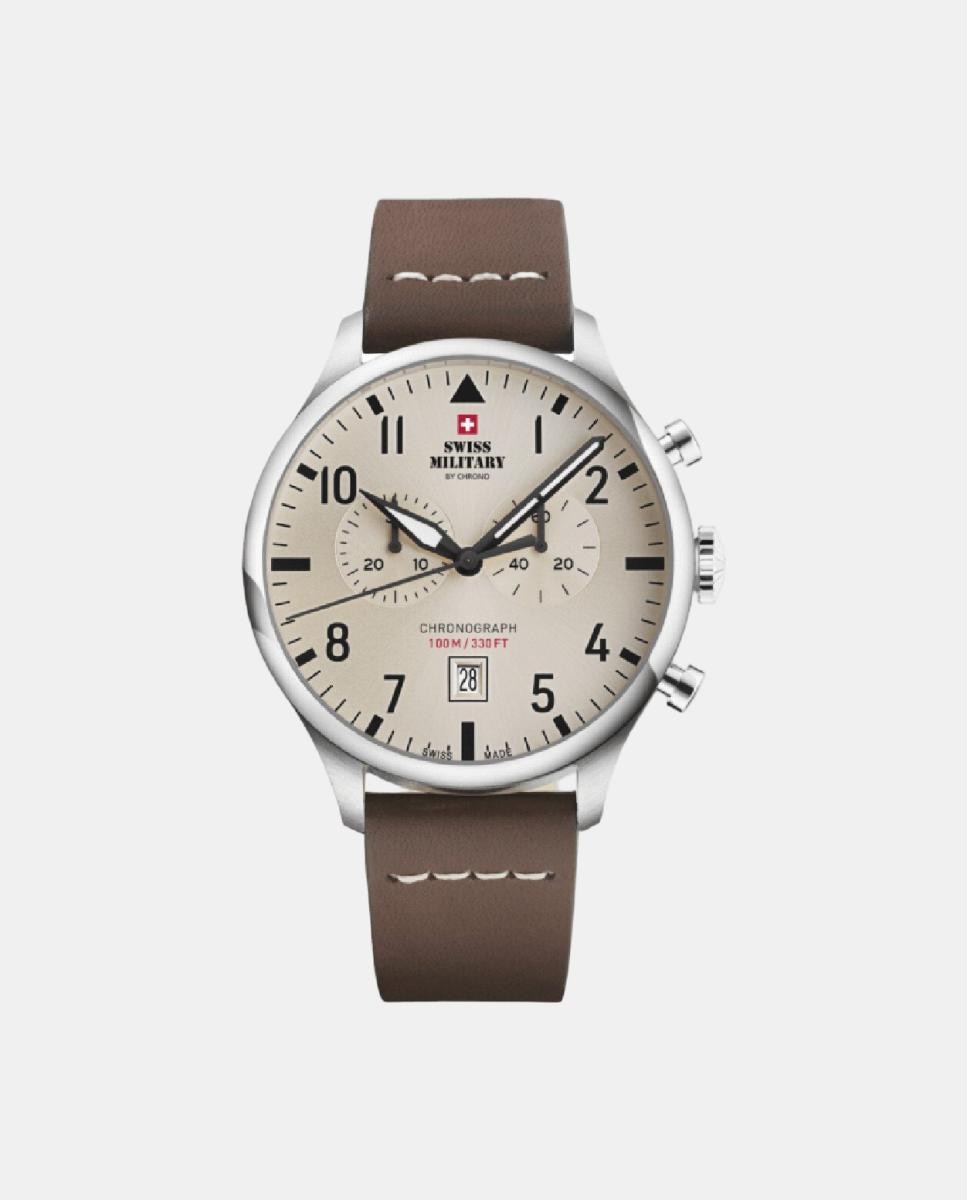 Relógio Swiss Military Chronograph SM34098.09 Bege-1