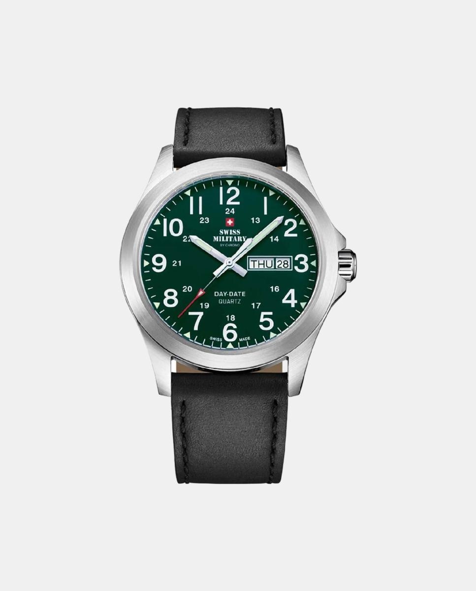 Relógio Swiss Military Day-Date Quartz SMP36040.30 Verde-1