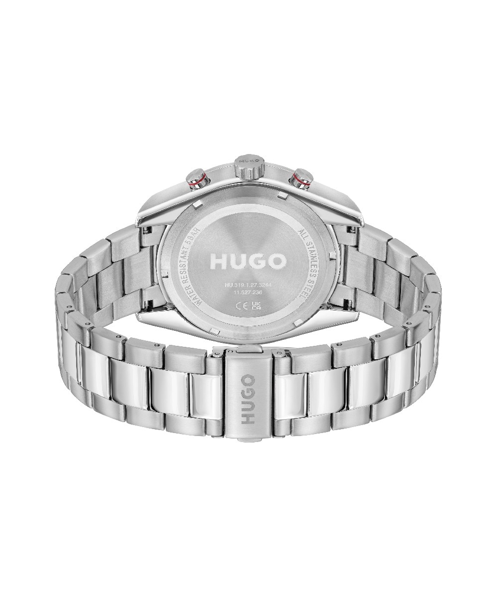 Relógio Multifunções #FAST - Aço Branco-3