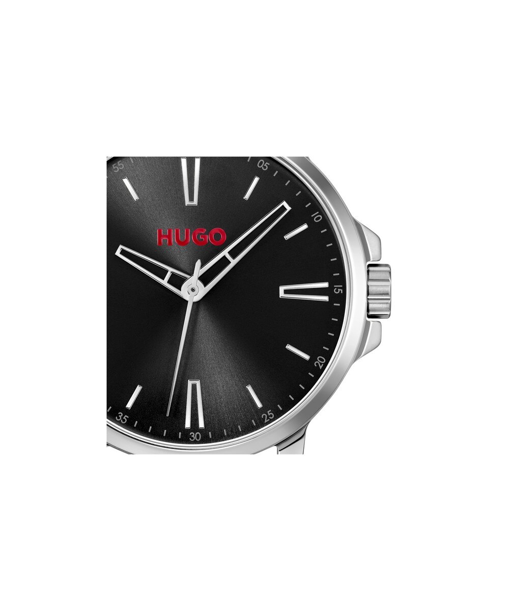 Relógio em Pele Smooth Black 5