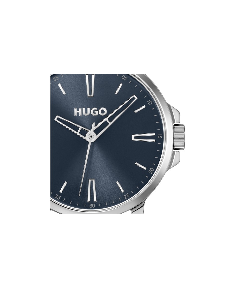 Relógio Aço Smooth Blue 4