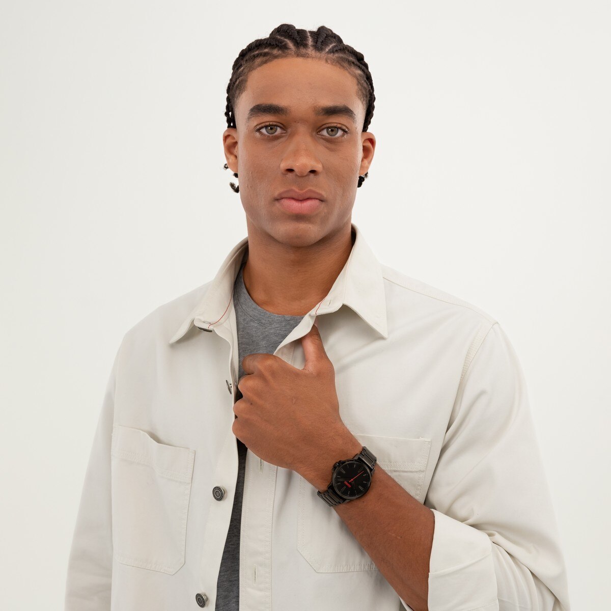 Relógio Aço Smooth Black 6