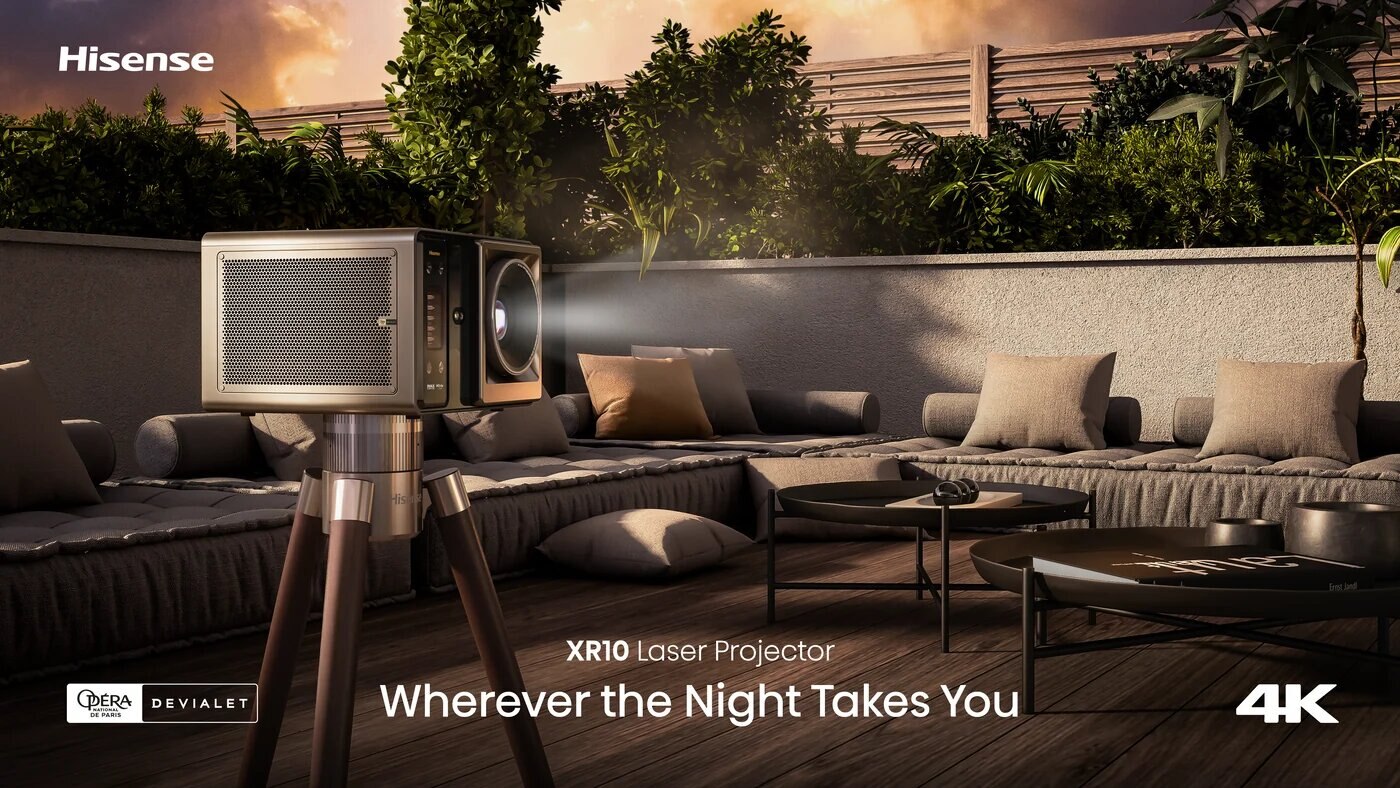 Projetor Laser Triplo 4K Hisense XR10 Iris & Lens Shift, Inclui Capa de Transporte Gratuita 10