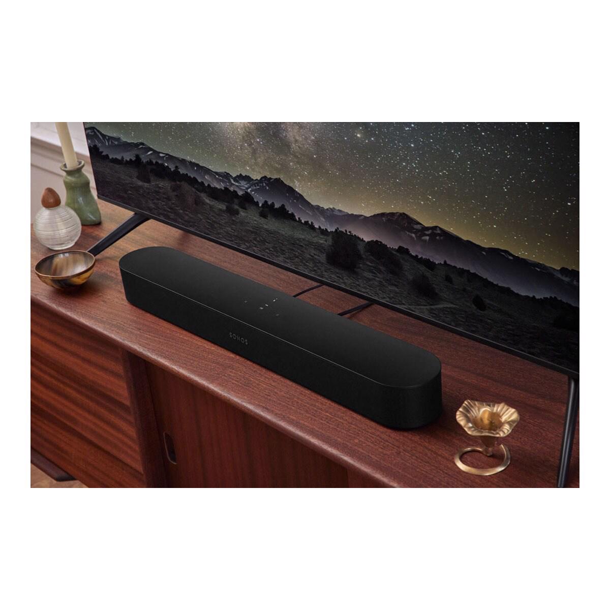 Barra de Som Inteligente Sonos Beam (2ª gen.) Wi-Fi - Preto Preto-6