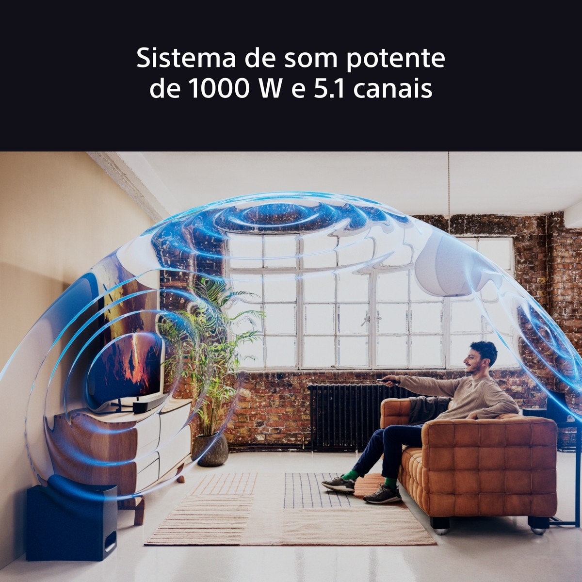 Sistema de Cinema em Casa Sony BRAVIA Theatre System 6 Sony HT-S60 Preto-4