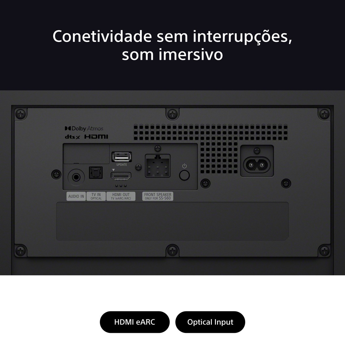 Sistema de Cinema em Casa Sony BRAVIA Theatre System 6 Sony HT-S60 Preto-11