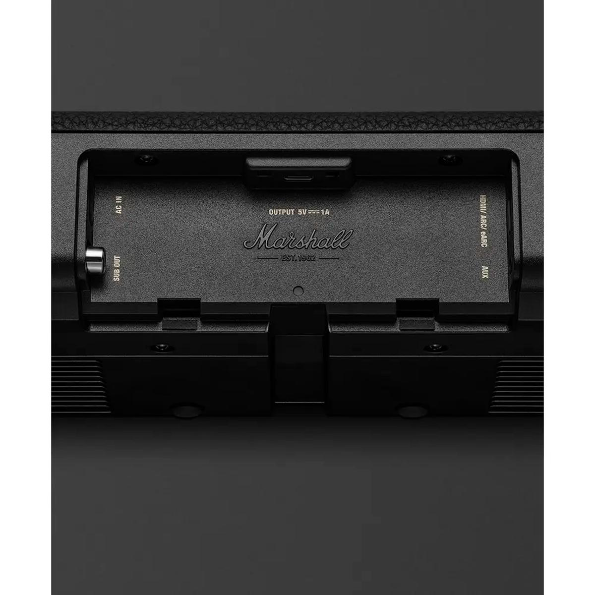 Barra de Som Soundbar Marshall Heston 60 5.1 Canais 56W Bluetooth 5.3 Dolby Atmos Preto-4