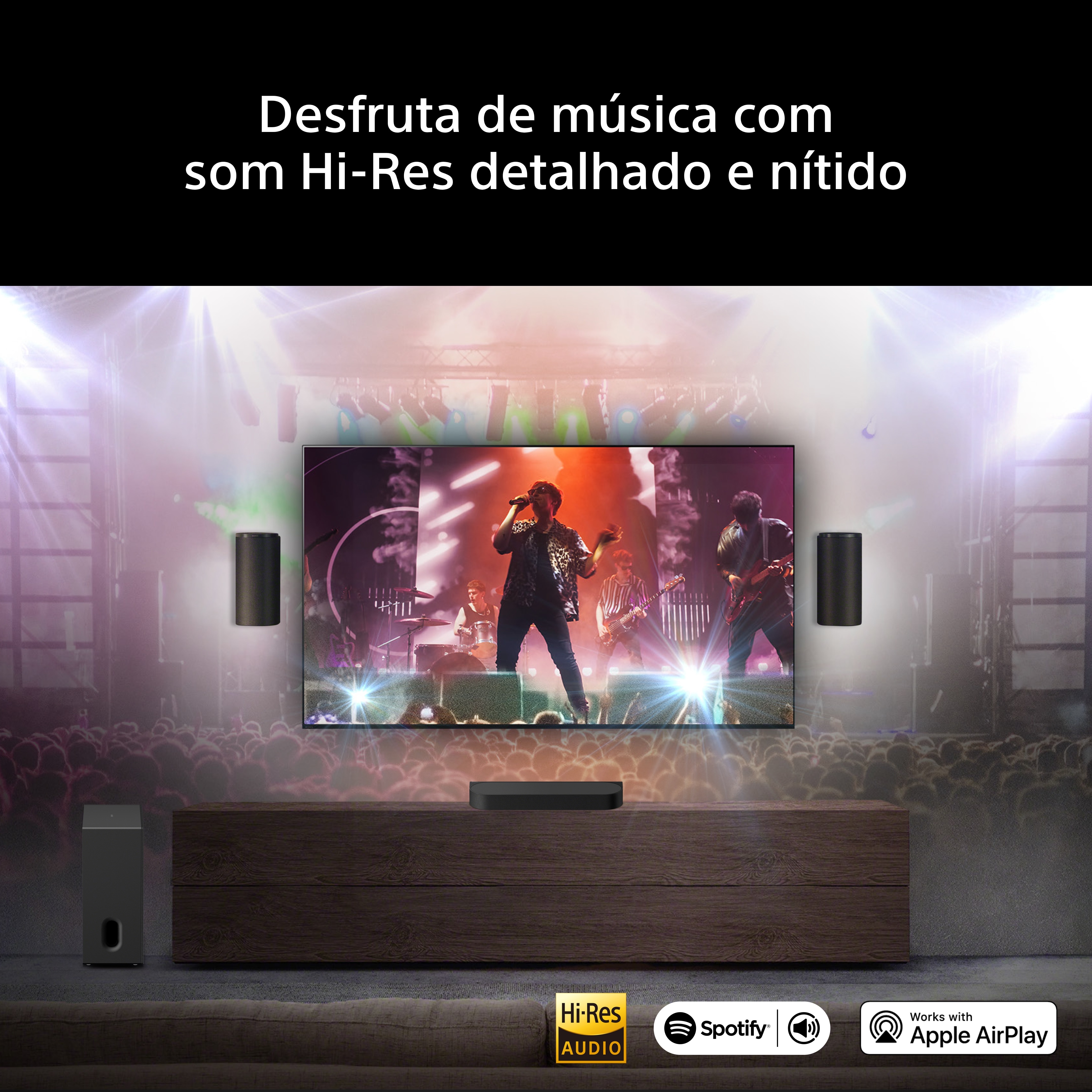 Home Cinema Sony Barra de Som Bravia Theatre HT-A8 KIT, HT-A8 + Subwoofer SA-SW8 + Colunas SA-RS9 Preto-7