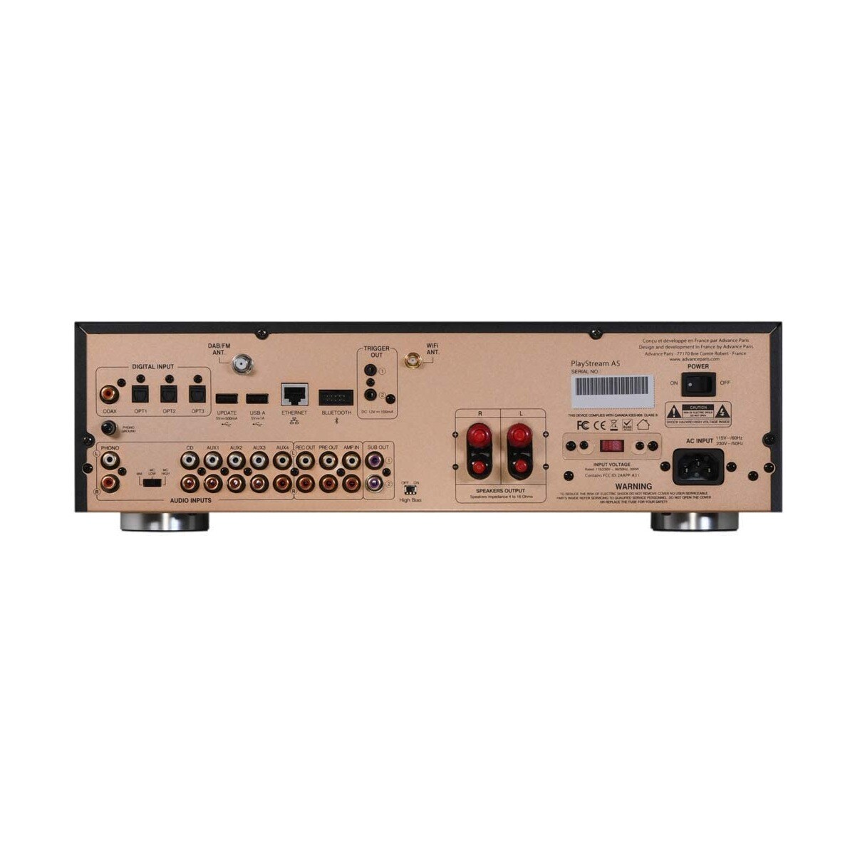 Amplificador Advance Acoustics Playstream A5 - Preto 2