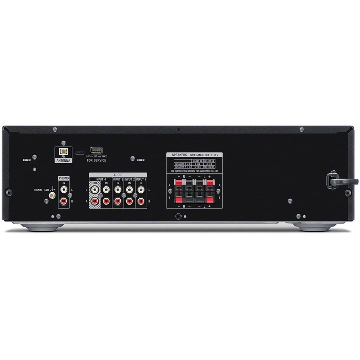 Recetor AV Estéreo Sony STR-DH190 com Entrada Phono e Conetividade 2.0 Bluetooth Preto-2