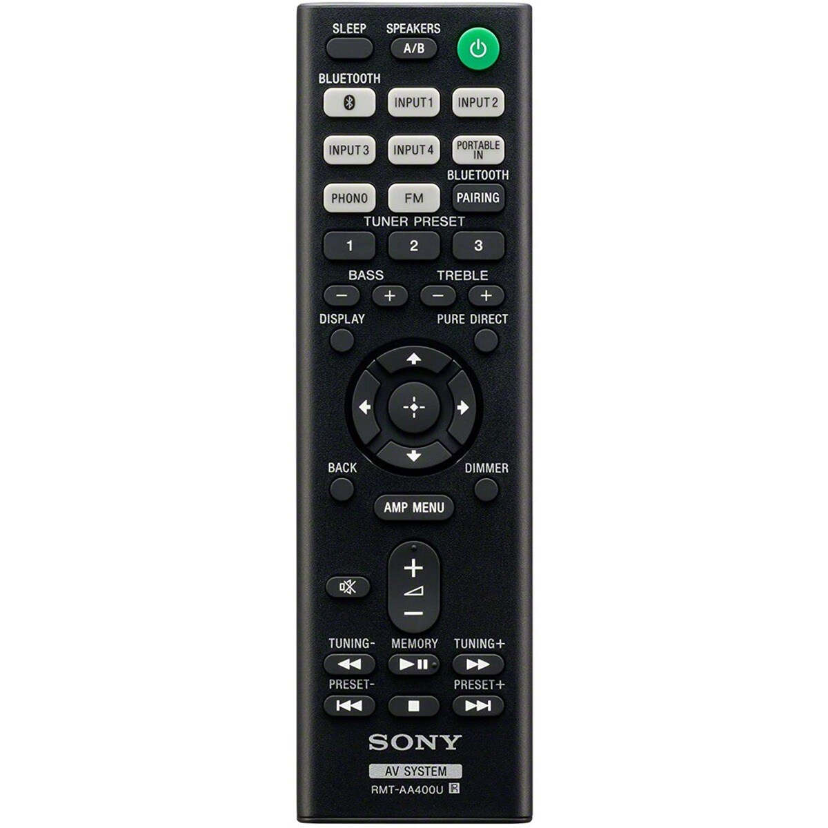 Recetor AV Estéreo Sony STR-DH190 com Entrada Phono e Conetividade 2.0 Bluetooth Preto-4
