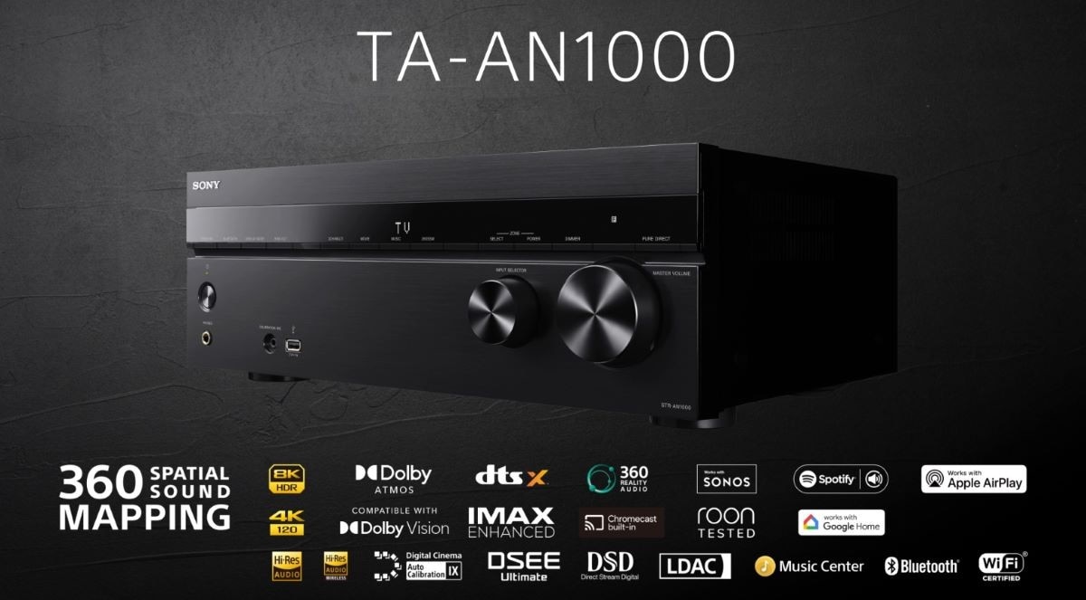 Amplificador A/V Sony TA-AN1000 de 7,2 Canais e 8K Preto-5