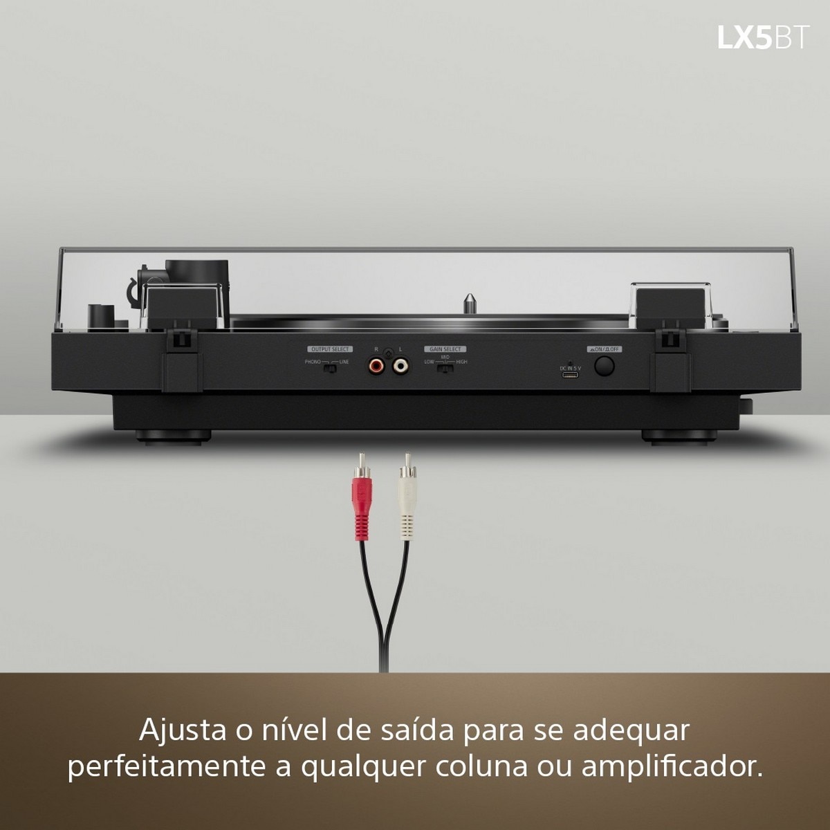 Gira-discos Sony PS-LX5BT Integração Hi-Fi Perfeita, Compatibilidade com Qualcomm aptX Preto-8