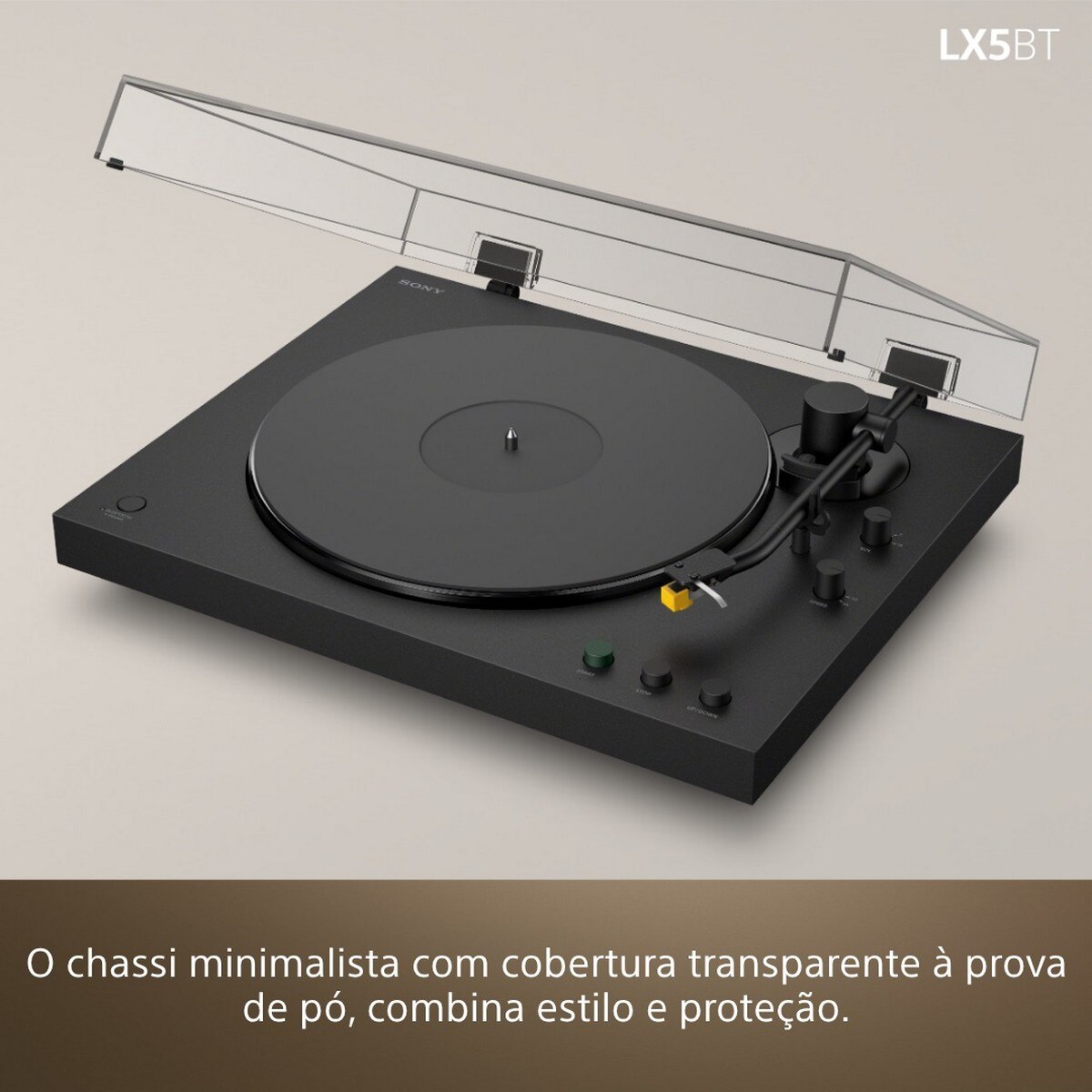 Gira-discos Sony PS-LX5BT Integração Hi-Fi Perfeita, Compatibilidade com Qualcomm aptX Preto-12