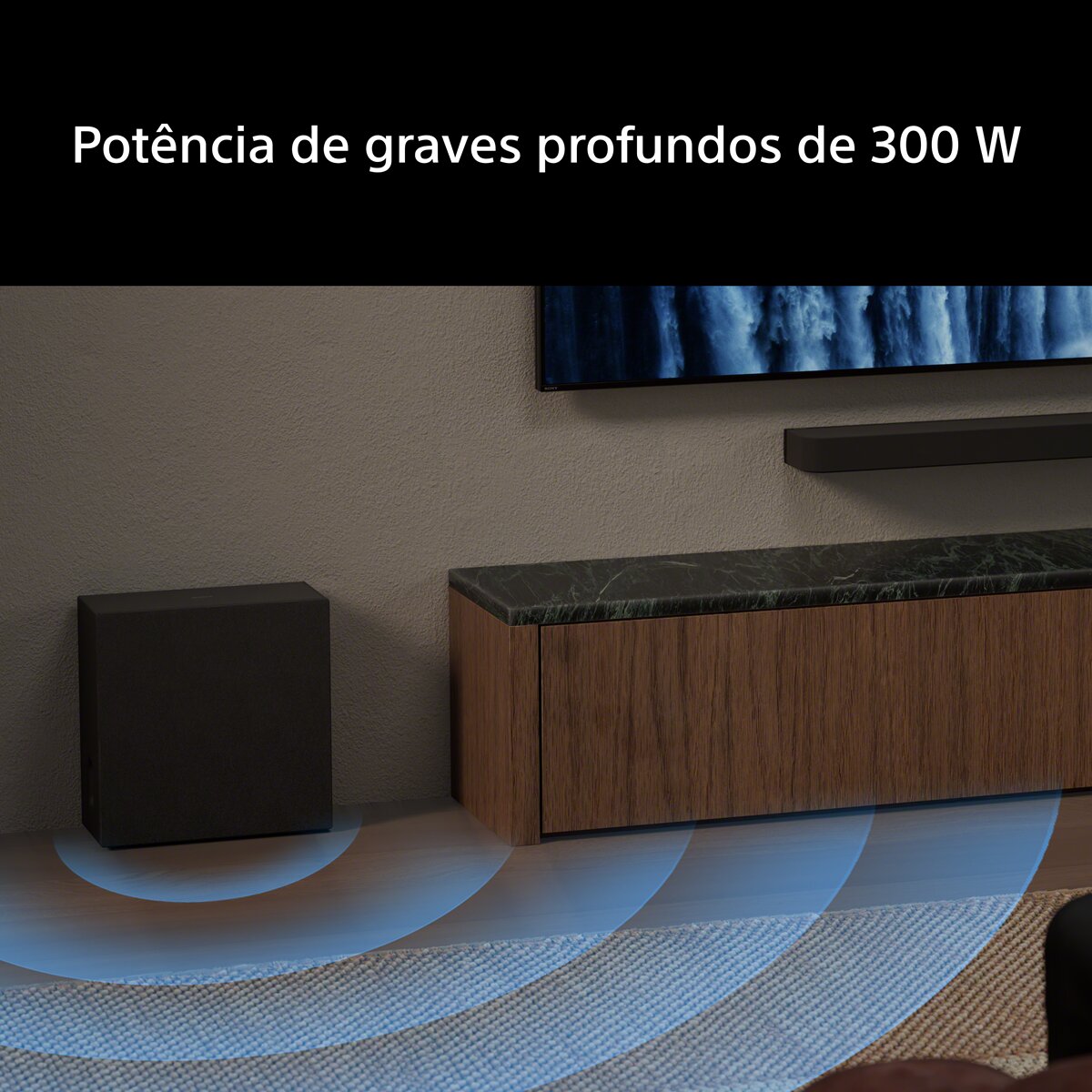 Subwoofer Premium sem Fios Sony Bravia Theatre Sub 8 Som Envolvente, Dolby Atmos, DTS:X. 300 W de Potência Preto-2