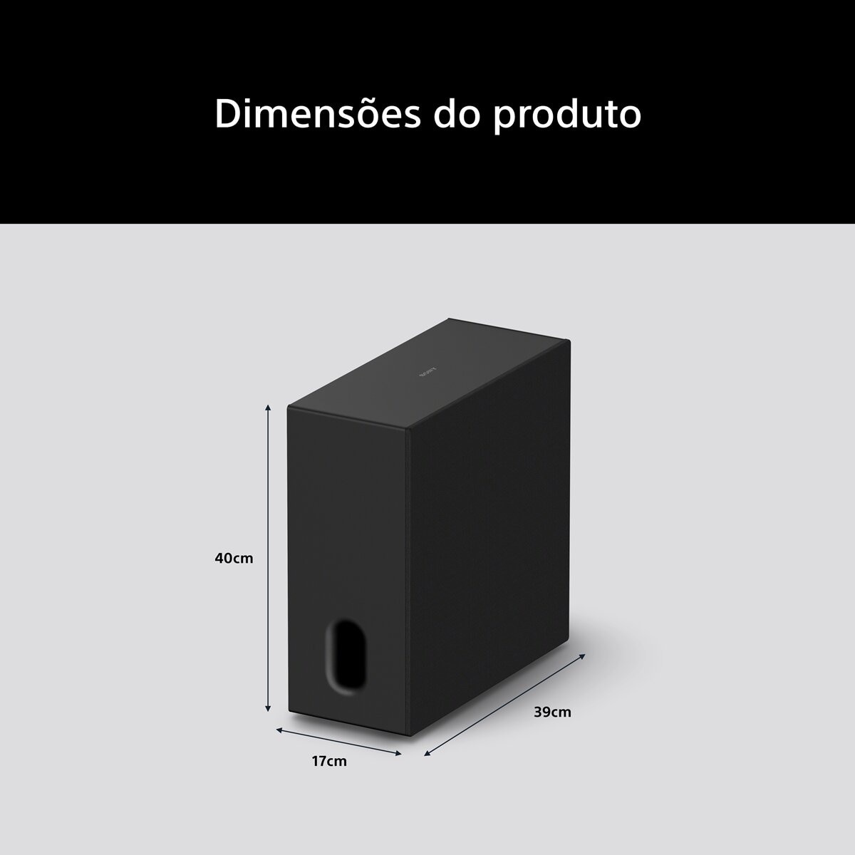 Subwoofer Premium sem Fios Sony Bravia Theatre Sub 8 Som Envolvente, Dolby Atmos, DTS:X. 300 W de Potência Preto-3
