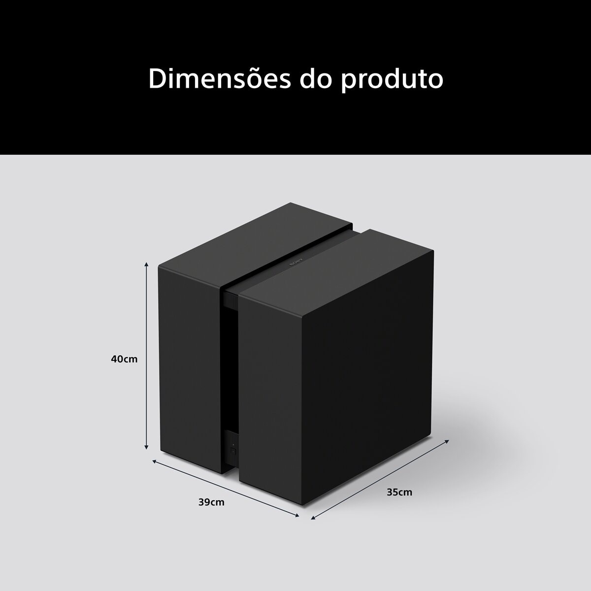 Subwoofer Premium sem Fios Sony Bravia Theatre Sub 9: 600 W, Som Envolvente, Dolby Atmos, DTS:X Preto-3