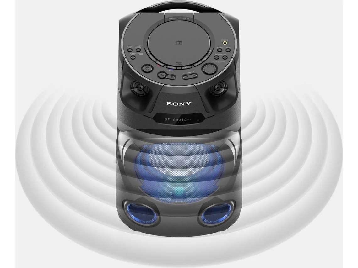 Sistema Audio Sony MHC-V13 com NFC/Bluetooth - Preto Preto-3