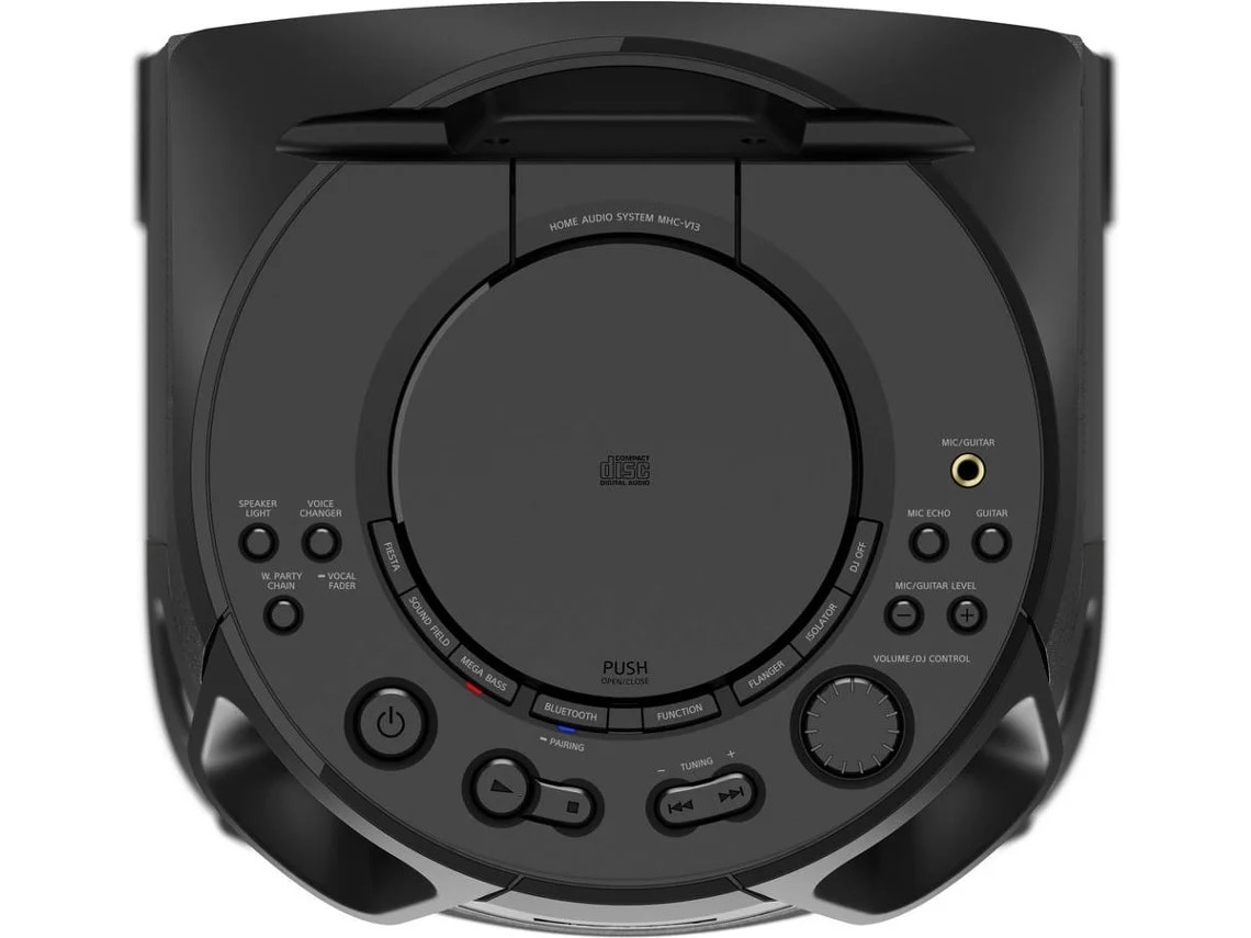Sistema Audio Sony MHC-V13 com NFC/Bluetooth - Preto Preto-4