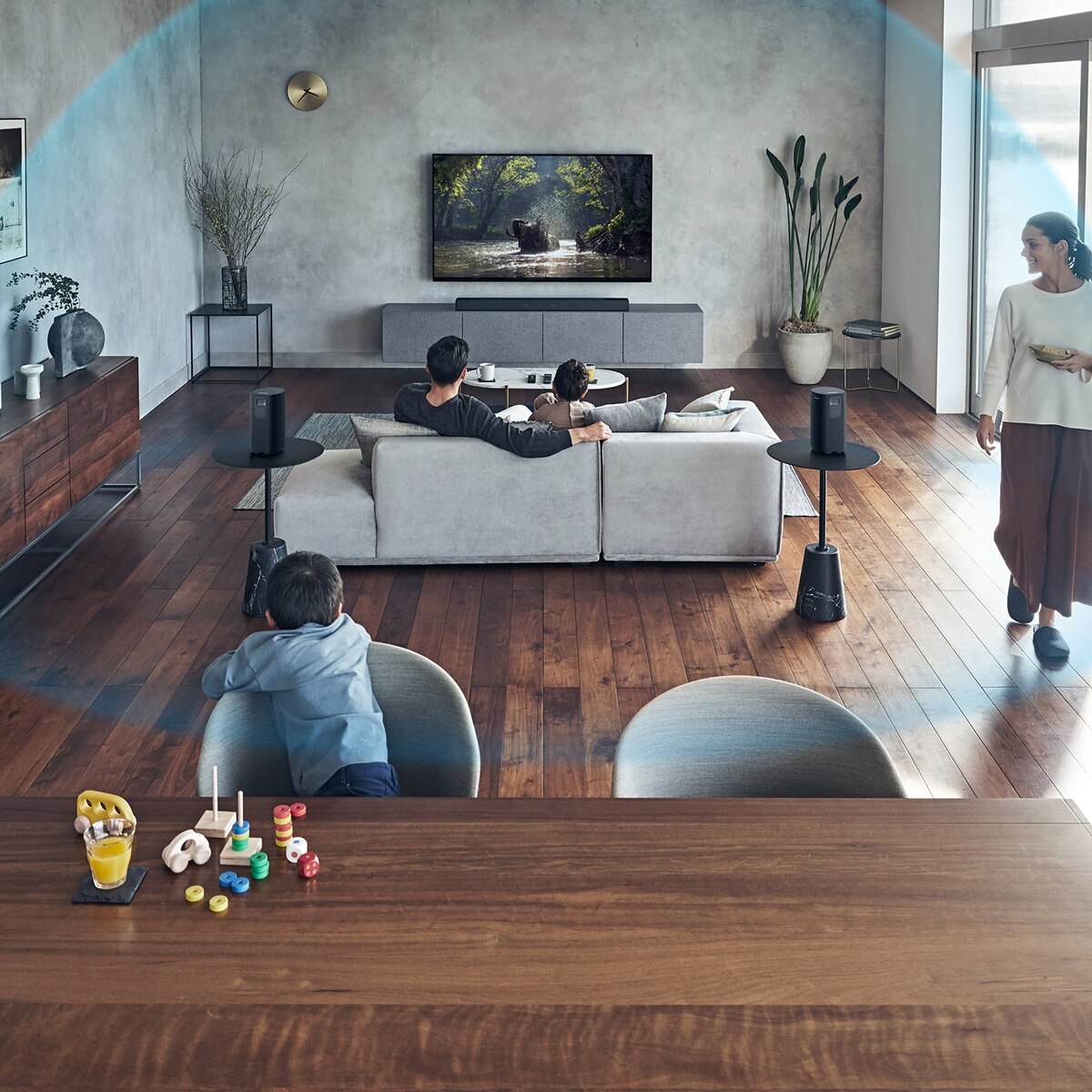 Colunas Traseiras Duplas Sony SA-RS5 Sem Fios Preto-6