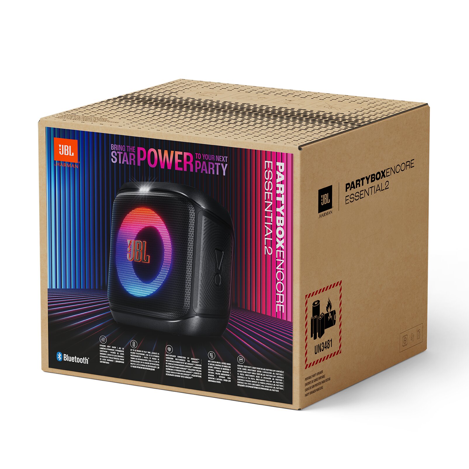 Coluna Bluetooth JBL PartyBox Encore Essential 2 - Preto Preto-8