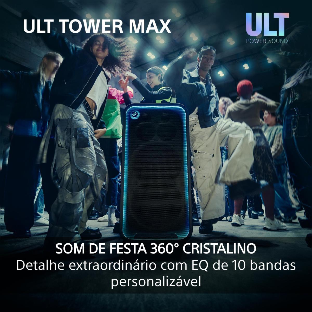 Coluna de Festa Bluetooth Sony ULT TOWER MAX SRS-ULT3000 Preto-5