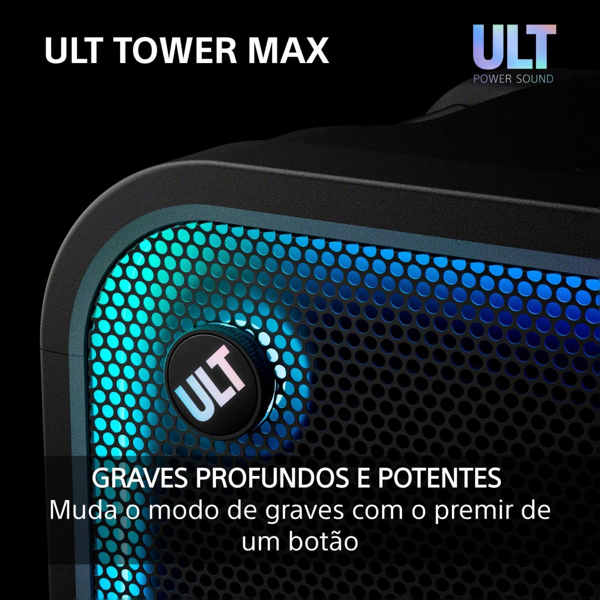Coluna de Festa Bluetooth Sony ULT TOWER MAX SRS-ULT3000 Preto-6