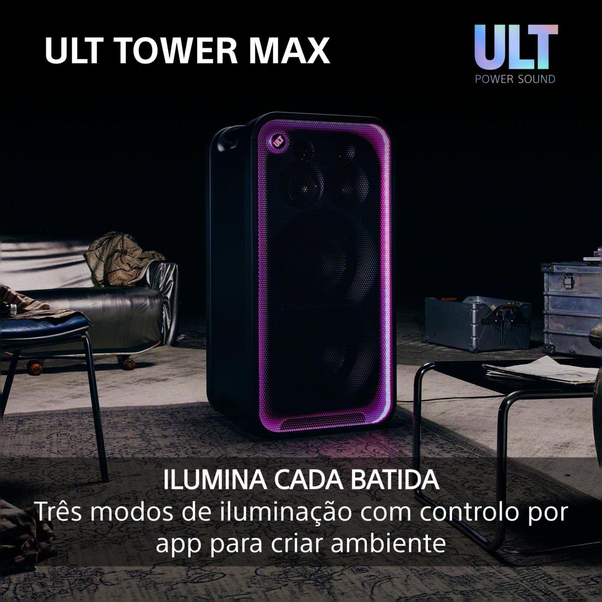 Coluna de Festa Bluetooth Sony ULT TOWER MAX SRS-ULT3000 Preto-7