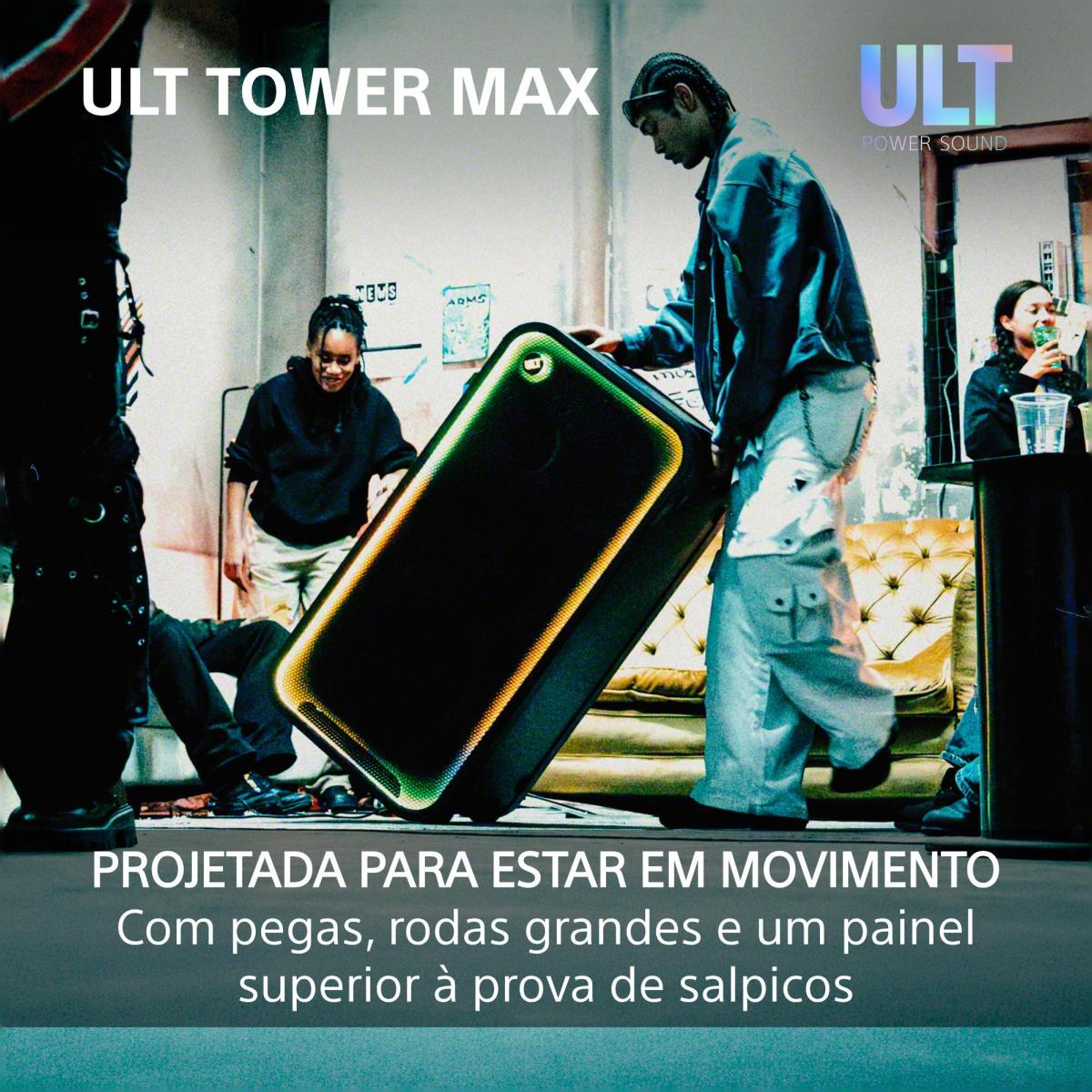 Coluna de Festa Bluetooth Sony ULT TOWER MAX SRS-ULT3000 Preto-8