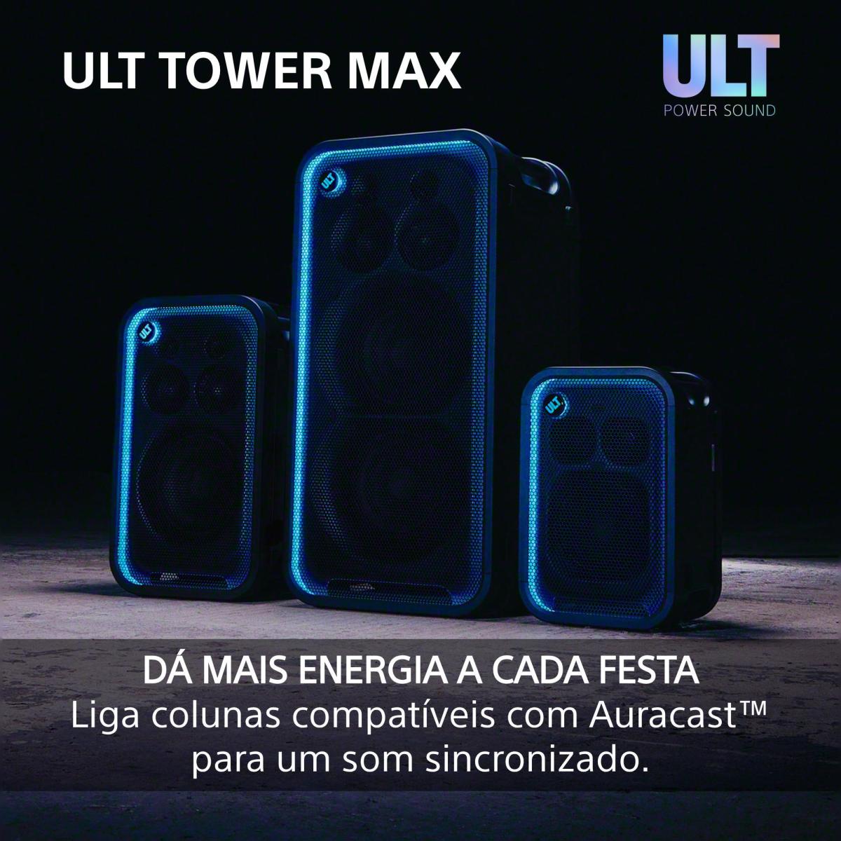 Coluna de Festa Bluetooth Sony ULT TOWER MAX SRS-ULT3000 Preto-10
