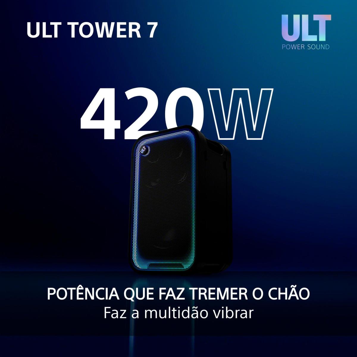 Coluna de Festa Bluetooth Sony ULT TOWER 7 SRS-ULT700 Preto-5