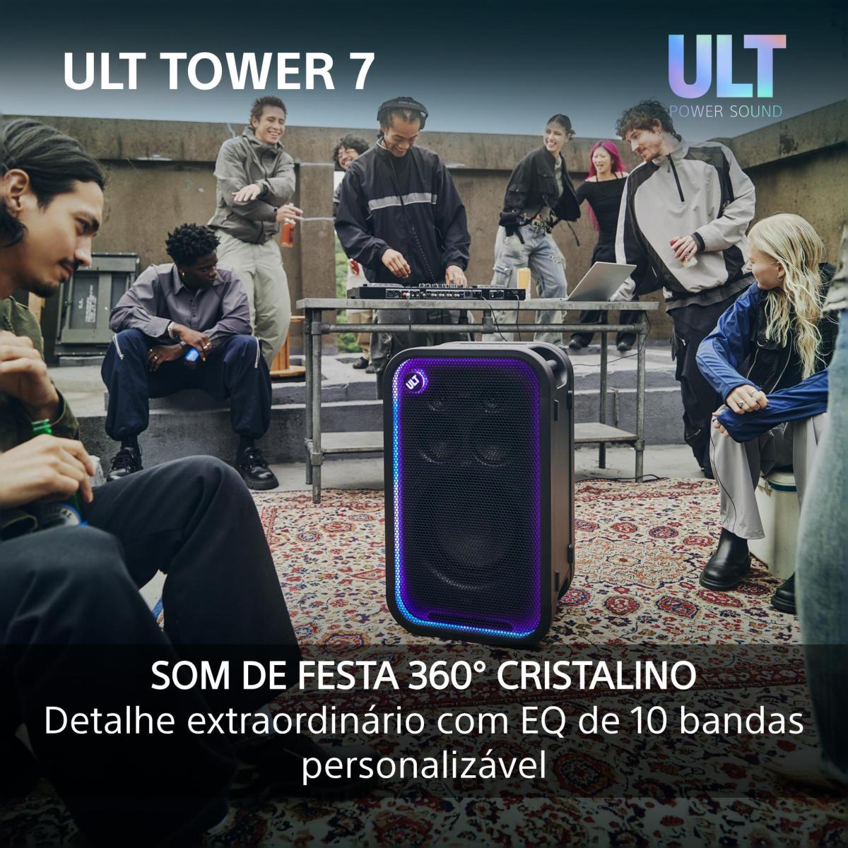 Coluna de Festa Bluetooth Sony ULT TOWER 7 SRS-ULT700 Preto-6