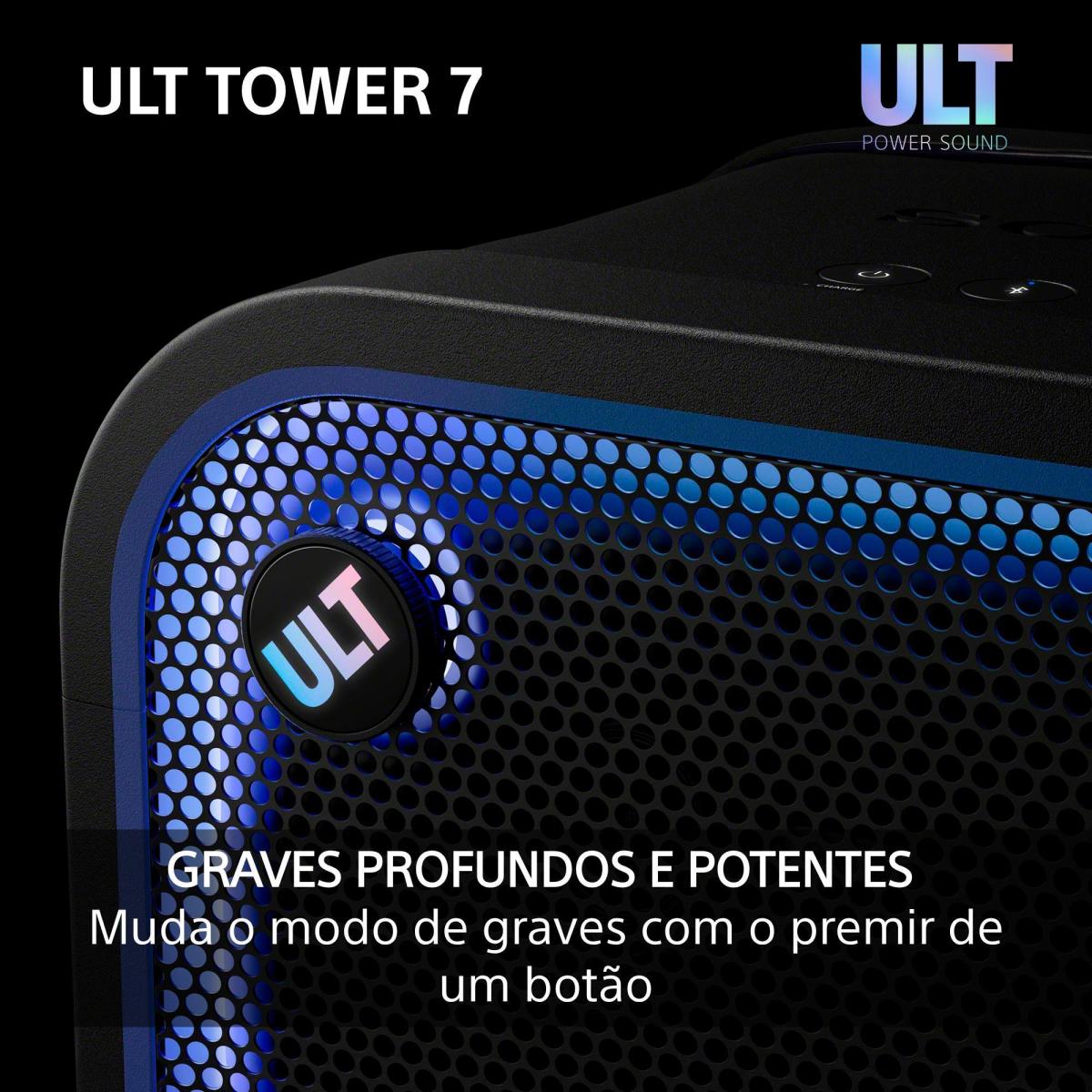 Coluna de Festa Bluetooth Sony ULT TOWER 7 SRS-ULT700 Preto-7