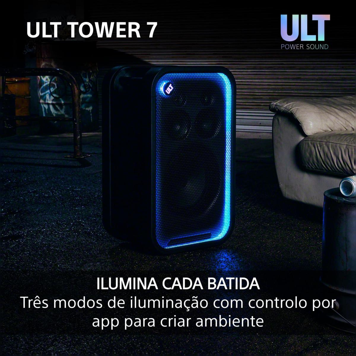 Coluna de Festa Bluetooth Sony ULT TOWER 7 SRS-ULT700 Preto-8