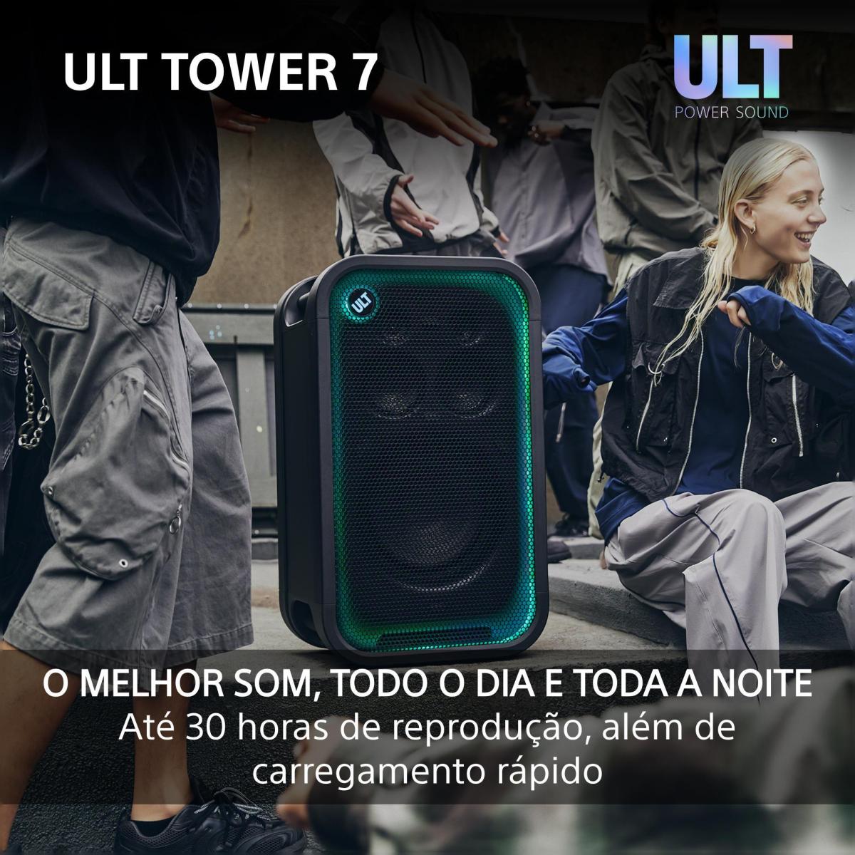 Coluna de Festa Bluetooth Sony ULT TOWER 7 SRS-ULT700 Preto-9