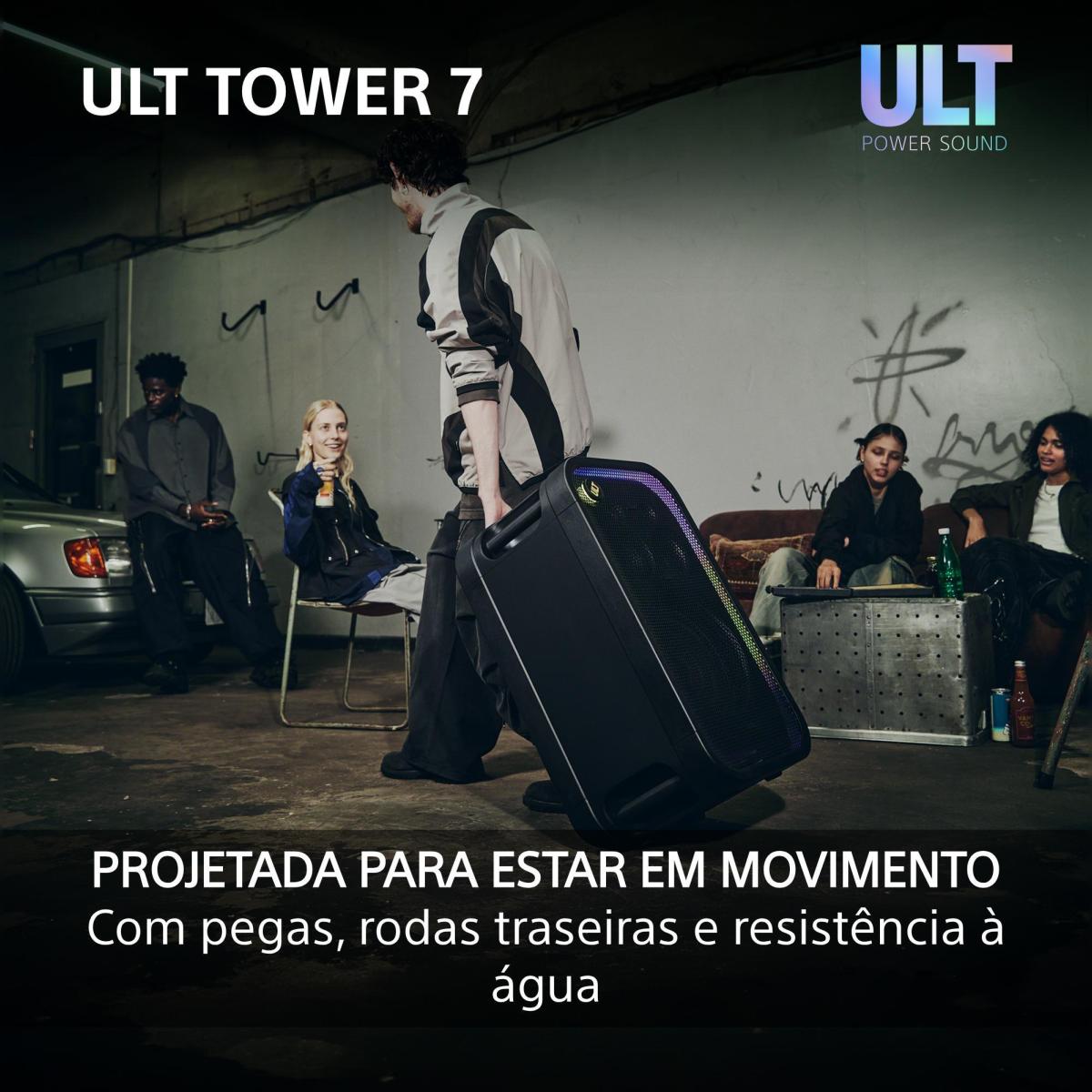 Coluna de Festa Bluetooth Sony ULT TOWER 7 SRS-ULT700 Preto-10