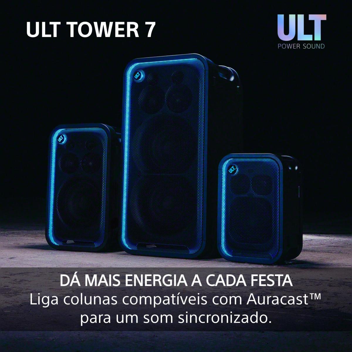 Coluna de Festa Bluetooth Sony ULT TOWER 7 SRS-ULT700 Preto-12