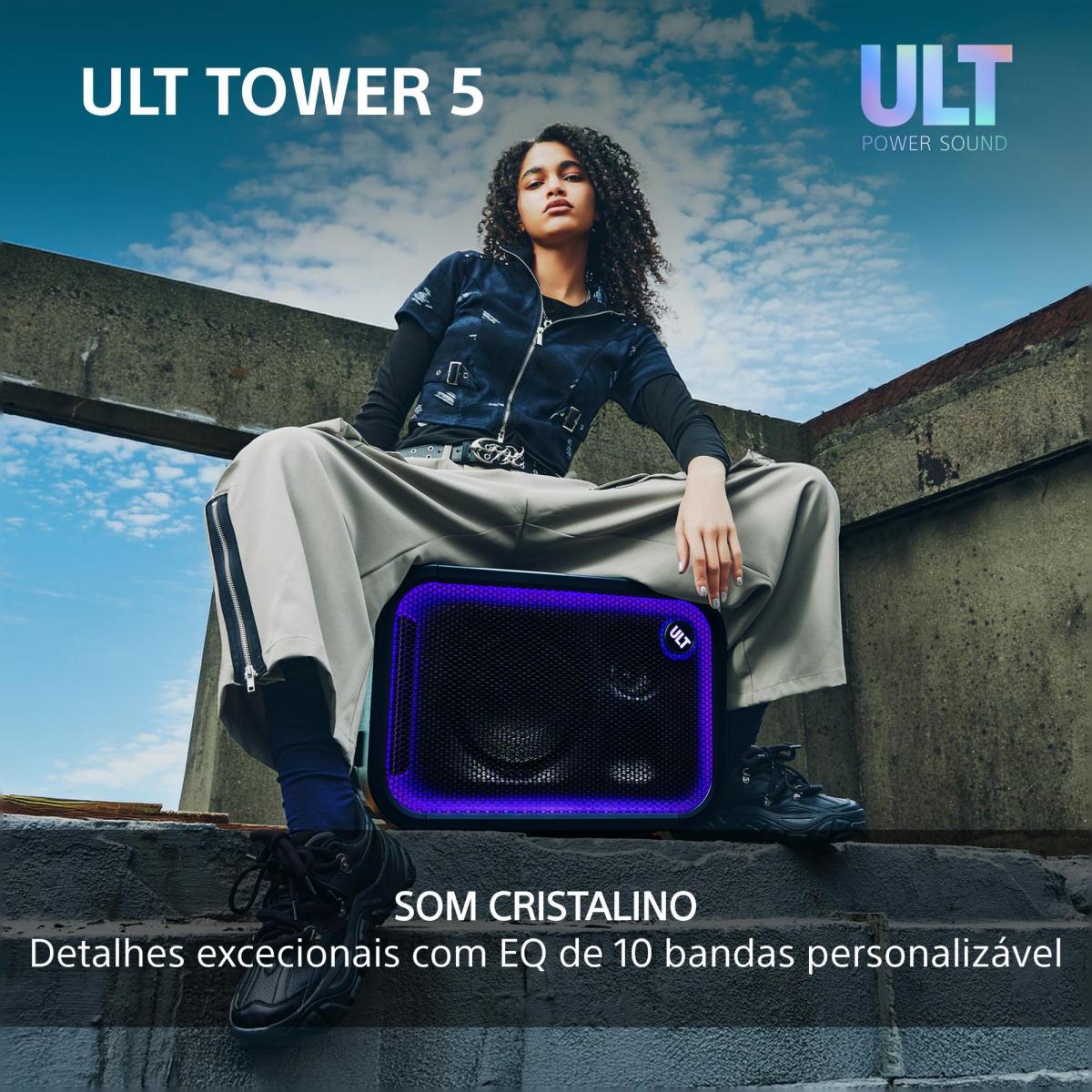 Coluna de Festa Bluetooth Sony ULT TOWER 5 SRS-ULT500 Preto-6
