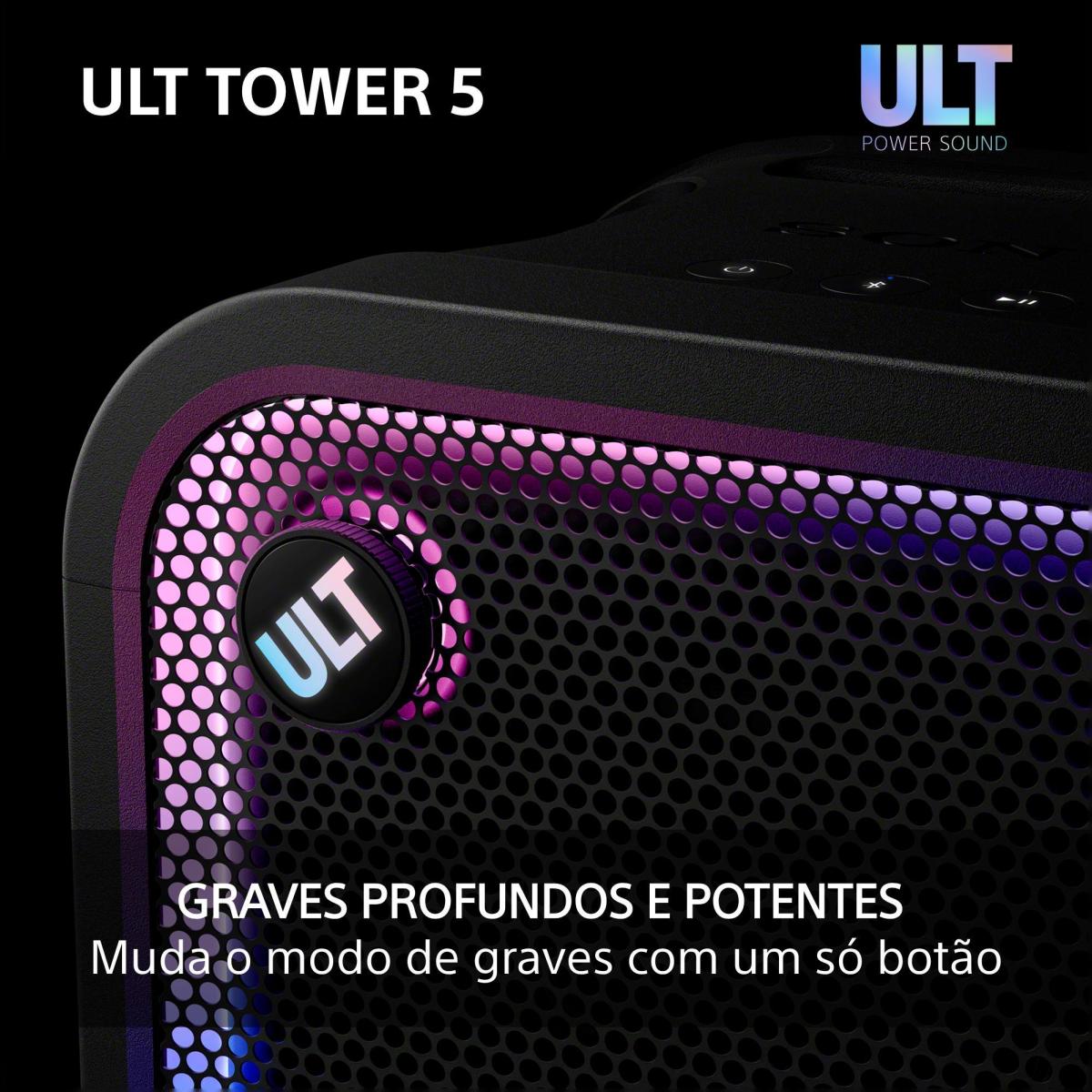 Coluna de Festa Bluetooth Sony ULT TOWER 5 SRS-ULT500 Preto-7