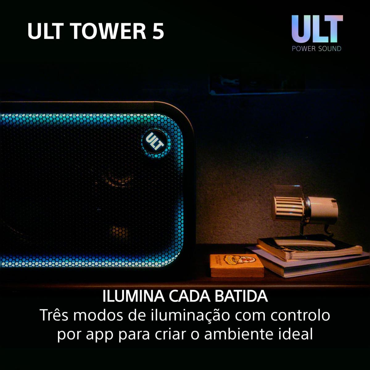 Coluna de Festa Bluetooth Sony ULT TOWER 5 SRS-ULT500 Preto-8
