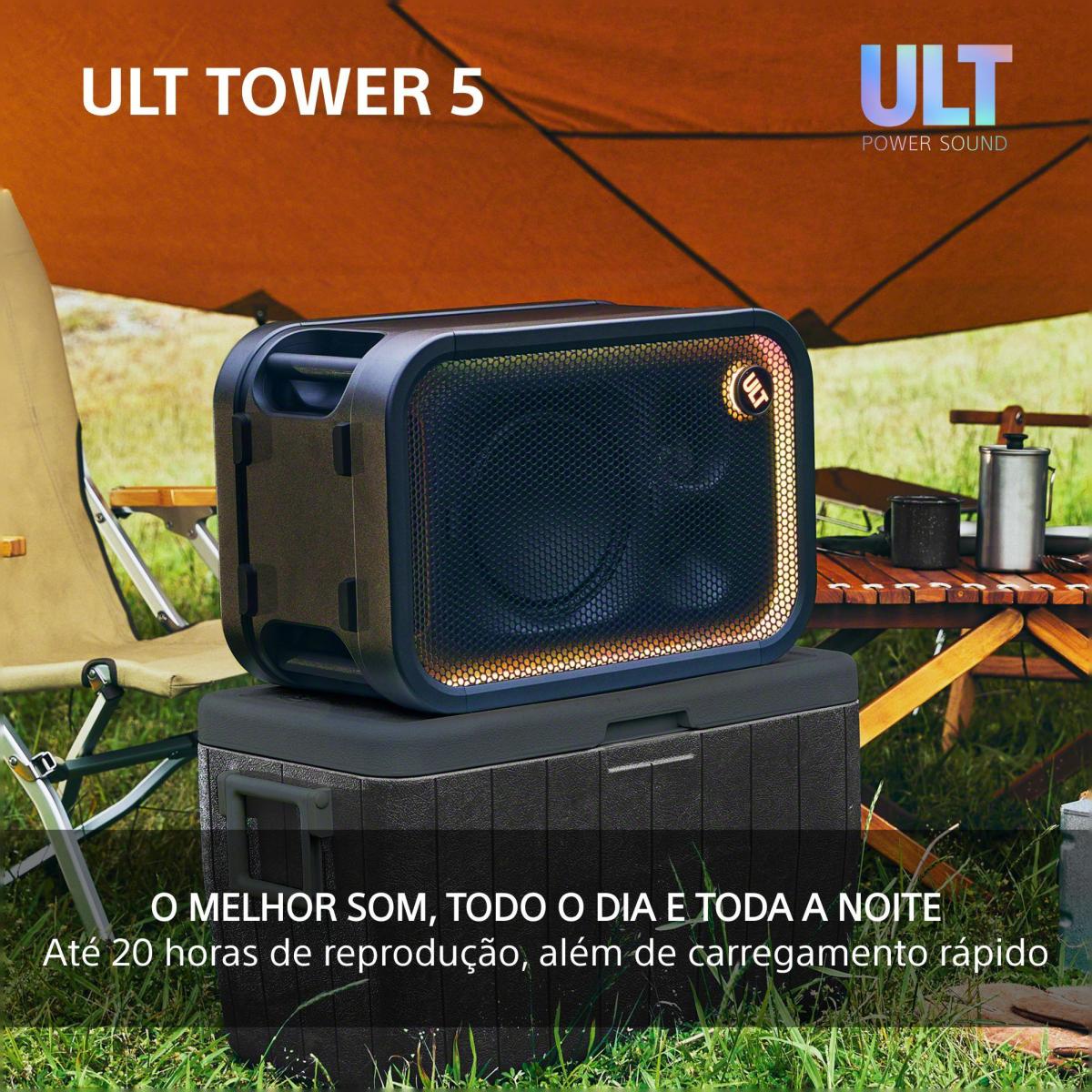 Coluna de Festa Bluetooth Sony ULT TOWER 5 SRS-ULT500 Preto-9