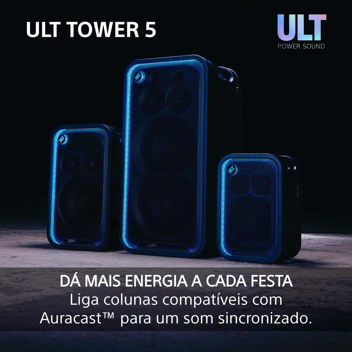 Coluna de Festa Bluetooth Sony ULT TOWER 5 SRS-ULT500 Preto-12