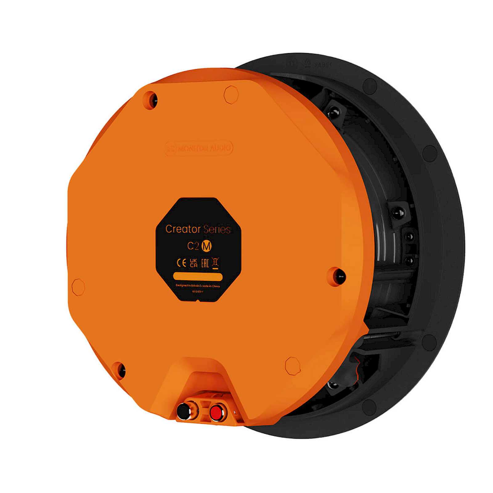 Coluna de Parede Monitor Audio C2M - Preto e Laranja Preto / Laranja-4