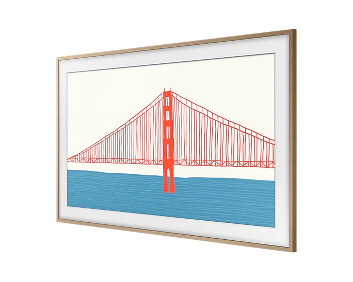 Moldura para TV Samsung The Frame 75" VG-SCFA75TKBXC - Madeira/TECA Castanho-2
