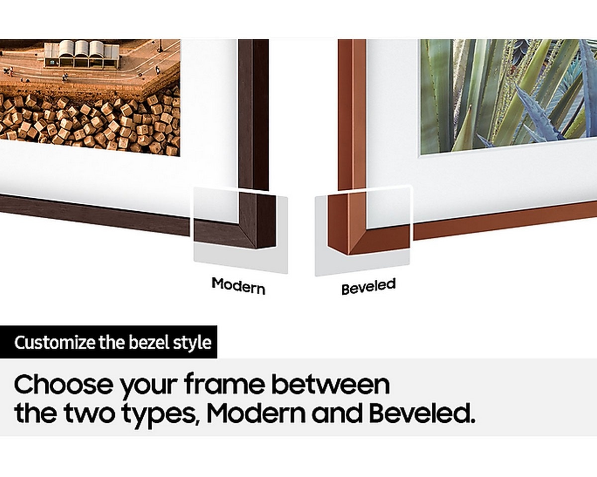 Moldura para TV Samsung The Frame 2021 75" VG-SCFA75BWBXC - Castanho Castanho-7