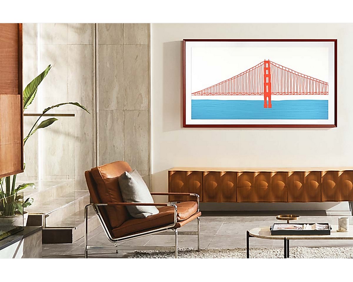 Moldura para TV Samsung The Frame 2021 75" VG-SCFA75BWBXC - Castanho Castanho-8