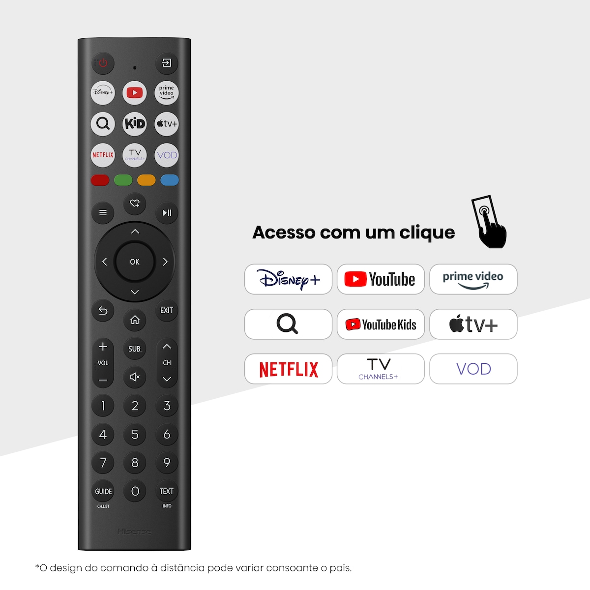 TV QLED Hisense 32" 32A5Q, Smart TV Preto-11