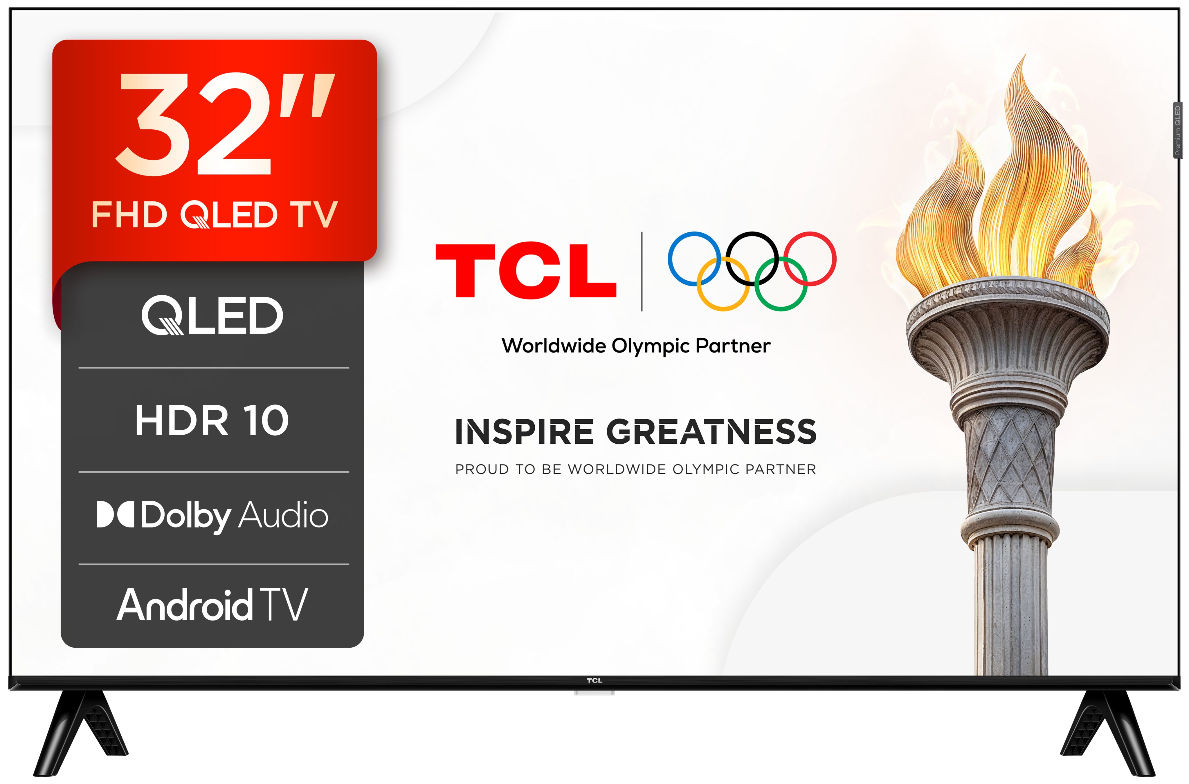 TV QLED 32" (81 cm) TCL 32S5L, Full HD, HDR, Direct LED, Android TV, Dolby Audio - Aço Escuro Aço escuro-3