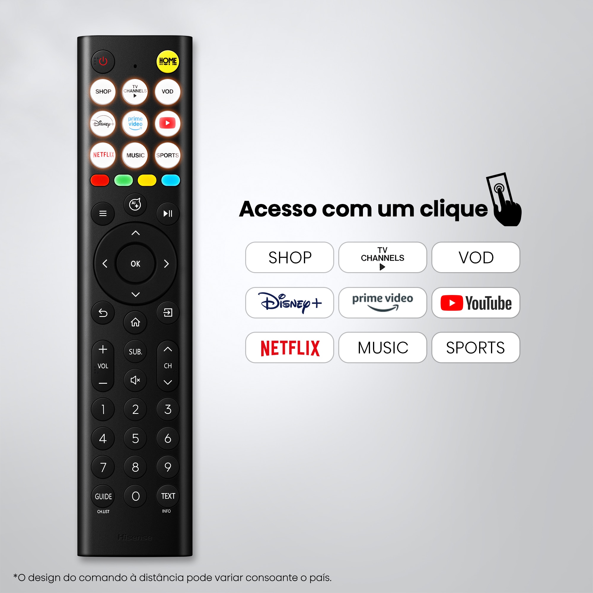 TV HI-QLED 40" (100 cm) Hisense 40A5S Full HD 4K Smart TV com IA Preto-11