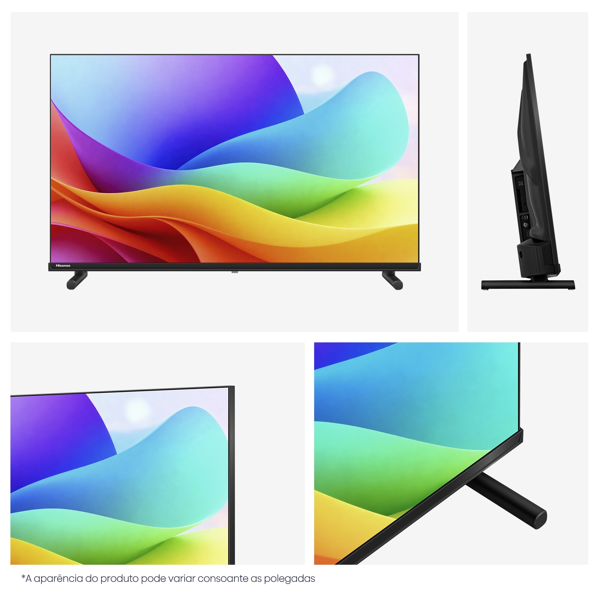 TV HI-QLED 40" (100 cm) Hisense 40A5S Full HD 4K Smart TV com IA Preto-13